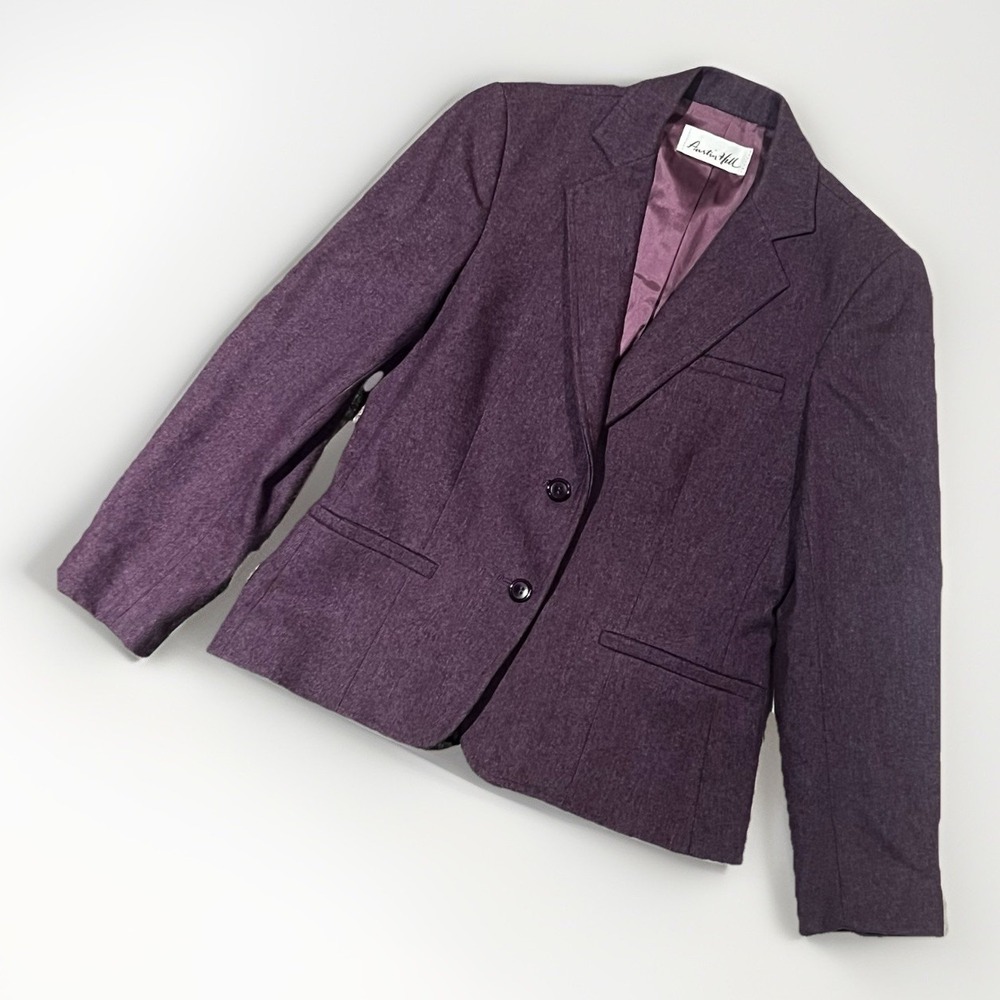 Austin Hill Women's‎ Blazer Wool Blend 80s/90s Vintage USA - Chest 32 in.